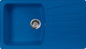 Мойка кухонная AquaGranitEx M-12 синяя| 49x84x19
