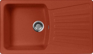 Мойка кухонная AquaGranitEx M-12 красный марс| 49x84x19