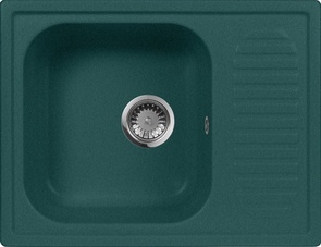 Мойка кухонная AquaGranitEx M-13 зеленая| 49x64x19