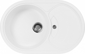 Мойка кухонная AquaGranitEx M-18s белая| 50x78x20
