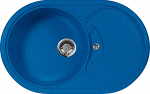 Мойка кухонная AquaGranitEx M-18s синяя| 50x78x20