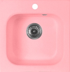 Мойка кухонная AquaGranitEx M-43 розовая| 44x43x17