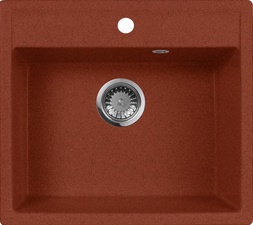 Мойка кухонная AquaGranitEx M-56 красный марс| 50x56x20
