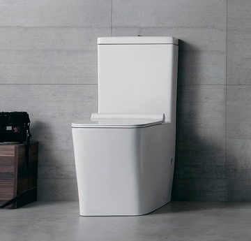 Чаша напольного унитаза с сидением Soft Close -SLIMSEAT для унитаза напольного с Rimless, БЕЗ бачка с Rimless ZZ