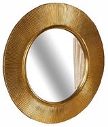Зеркало SHINE, d-82 см, с подсветкой, цв.золото ZZ