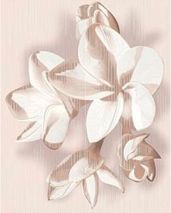 Панно Amati Plumeria  beige (2 шт) ZZ40.5x50.2