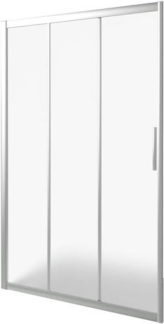 Душевое ограждение раздвижное Orion WTW-100-G-СH, стекло Грейп. профиль хром XX