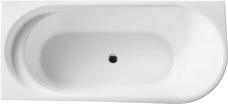 Ванна 1500x780xh600мм, R Правая, акрил, слив-перелив цв.хром в комплекте, BelBagno ZZ