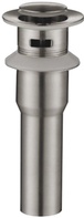 Донный клапан для сливного отверстия раковин с переливом, нажимной Clic-Clac, (нерж.сталь цв.сатин), Belbagno ZZ