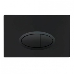 Кнопка двойного смыва для инсталляции подвесного унитаза, (цв.черный матовый), BelBagno ZZ