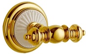 Крючок двойной Boheme Palazzo 10106, крепеж в комплекте, золото ZZ