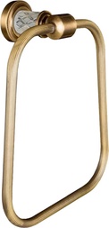 Держатель для полотенца Murano Cristal 10905-CRST-BR, подвесной, кольцо, крепеж в комплекте, цв. бронза, ZZ