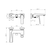 Смеситель для ванны с душем Boheme Venturo 383-W, ZZ