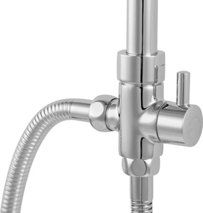 Душевой стойка Fit R Хром D283CP-2-RUS, без смесителя, ручной, верхний душ, цв. хром ZZ