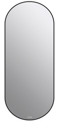 Зеркало овальное 50х122 см, с Led подсветкой, черная рама ZZ