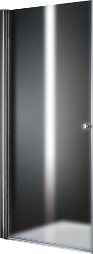 Дверь распашная в нишу 800хh1950мм, Левая, (стекло текстурное Punto 6мм, фурнит. цв.хром), Elena ZZ