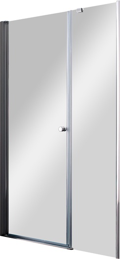 Душевая дверь 1100x1950 мм, стекло-прозрачное, профиль-хром, Elena ZZ