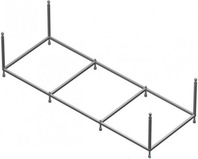 Каркас металлический для прямоугольной акриловой ванны 170х80см, (регулируемые ножки, крепёж в компл.), Cezares ZZ