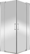 Душ уголок с распаш. дверьми (800-900)x(800-900)x1950 мм,(стекл.прозр.8мм,фурнит.цв.хром),SliderZZ