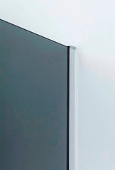 Душевой уголок900x(1000-1100)x1950 мм, стекло-серое, профиль хром, Slider ZZ