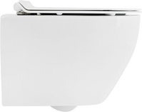 Унитаз подвесной, безободковый 370х505мм, (без сиденья), Stylus