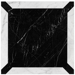 PAV.Marmo-Prestige 7/Nero/Bianco ZZ|60x60
