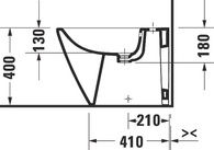 Биде напольное 370х570мм, с 1 отв.д/смесит., крепёж к полу в компл., Darling New ZZ