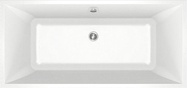 Ванна отдельностоящая из искусственного камня Good Door Мадрид 170x80 см, перелив по центру, БЕЗ слива-перелива, цв. белый, ZZ