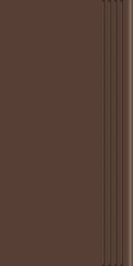 Ступень Керамогранит City Style горький шоколад полир СПр (из ном 86909)ZZl30х60