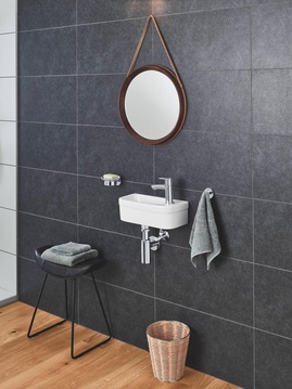 Раковина Euro Ceramic 37 см, БЕЗ крепежа, цвет белый ZZ