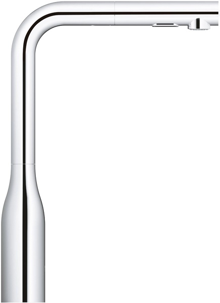 Смеситель для кухни Essence с вытяжным изливом, гибкая подводка, БЕЗ донного клапана, хром ZZ