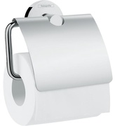 Держатель для туалетной бумаги, с крышкой, (цв.хром), Logis Universal