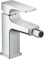 Смеситель Hansgrohe Metropol 32520000 для биде, с донным клапаном Push-Open| 4x16x12