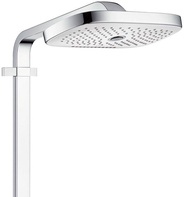 Душевая система с термостатом, с кнопками управл. Raindance Select Showerpipe E300 3 jet (смеситель+шланг+штанга+ручной душ+верхний душ),белый/хром ZZ
