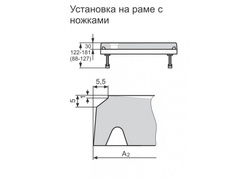 Поддон душевой А2=1400мм х А1=1000мм х h30мм, (БЕЗ рамы арт.215493000 и сливного оборудования арт.215481000), Huppe EasyStep KL
