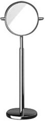 Зеркало натольное косметич., двухстор., увелич., d16 см, h50-75 см (хром), Alessi ZZ