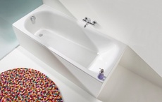 Ванна стальная "SANIFORM PLUS" 180х80 мод.375-1, с частичным anti-slip покрытием, цвет белый, без комплекта ножек ном.87090 ZZ