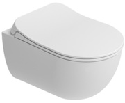 Унитаз подвесной c крышкой-сиденьем микролифт, безободковый, цвет белый Zero 2.0
