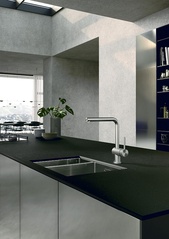 Смеситель для кухонной мойки Kludi STEEL 45803F877, цв. сталь