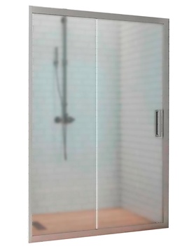 Душевая дверь в нишу 170х200 см, профиль матовый хром, стекло-прозрачное, Kubele ZZ