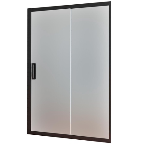 Душевая дверь в нишу Kubele DE019D2-MAT-BLMT 140 см, профиль матовый черный, ZZ