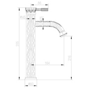 Смеситель Lemark Jasmine LM6609B для раковины-чаши, цв бронза,ZZ
