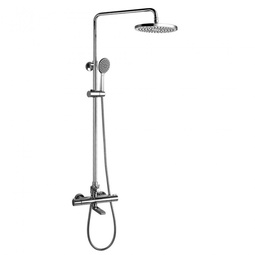 Душевая стойка для ванны c термостатом, верхний душ, ручной душ, поворотный излив, хром ZZ