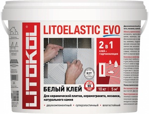 Двухкомп. полиуретановый клей ( комп. А+В) LITOELASTIC  EVO 10 кг.