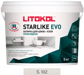 Затирка Starlike EVO BIANCO CHIACCIO S.102  5 кг. ZZ