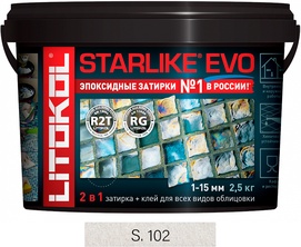 Затирка Starlike EVO BIANCO GHIACCIO S.102  2,5 кг. ZZ