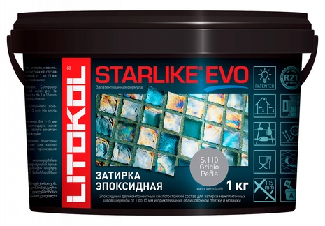 Затирка Starlike EVO GRIGIO PERLA S.110  1 кг. ZZ