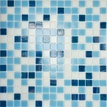 Мозаика HK-14 (чип 2x2 мм) бело-голубой микс ZZ|32.7x32.7