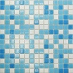 Мозаика MCD002 (чип 2x2 мм) бело-голубой на сеткеZZ|30.5x30.5