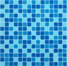 Мозаика микс стекло голубая ZZ |32.7x32.7